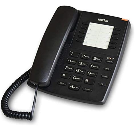UNIDEN AS7301 Black Corded Landline Phone with Speakerphone : Amazon.in ...