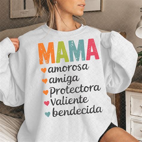 Mama Amorosa PNG Shirt Design, Spanish Motherhood Sublimation Designs ...