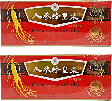 Ginseng Royal Jelly 30 Ampolletas c/u (Pack 2) : Amazon.com.mx: Salud y ...