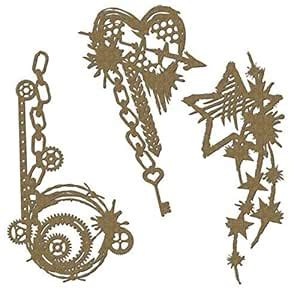 Grunge Corner Set - Laser Cut Chipboard - 3 piece set : Amazon.in: Home ...