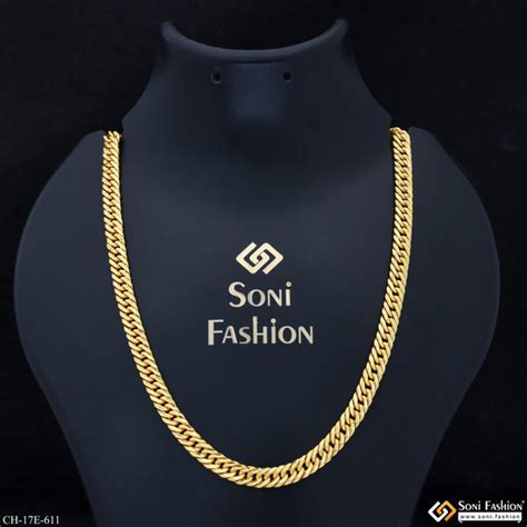 Gold Plated Chains for Men | Stylish Men’s Jewellery – Soni Fashion ...