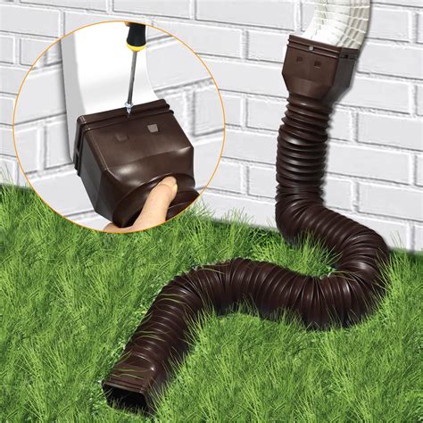 Buy Gutter Downspout Extensions, Rainwater Drainage Pipe Connector ...