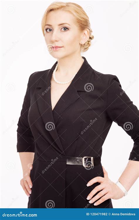 Young Woman in Business Dress Stock Photo - Image of copy, office ...