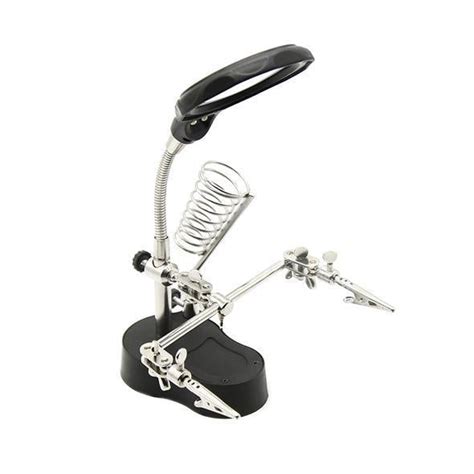 Sequre DIY PCB Welding Auxiliary Clamp Magnifier with LED light