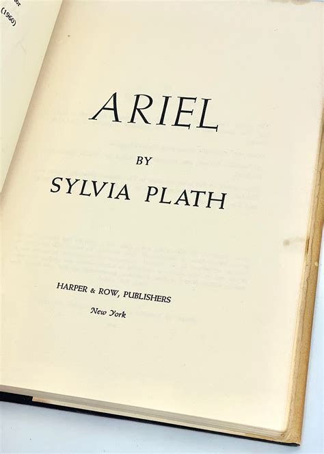 Ariel Sylvia Plath