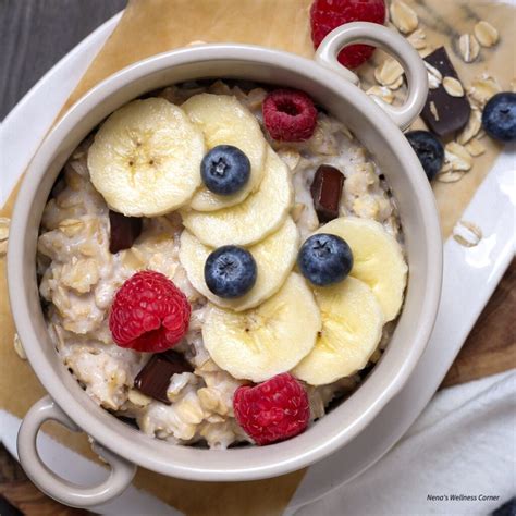 Easy & Healthy Breakfast Oatmeal with Fruit - Nena's Wellness Corner