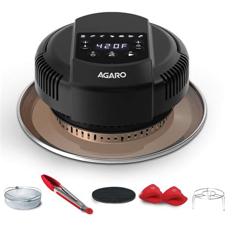 AGARO Imperial Pot Lid Air Fryer, 7-in-1 Electric Air Fry, Crisp, Broil ...