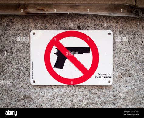 Official No Gun Sign