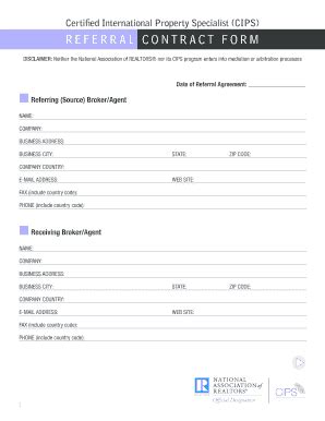 Real Estate Referral Form - Fill Online, Printable, Fillable, Blank ...