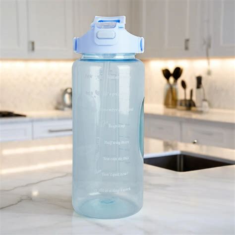 Transparent Motivational Water Bottle | ThreadVibe Living