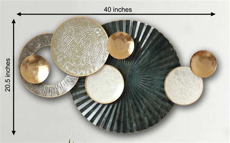 SEDATE MULTI COLORED METAL WALL DECOR – SUREKH DECOR