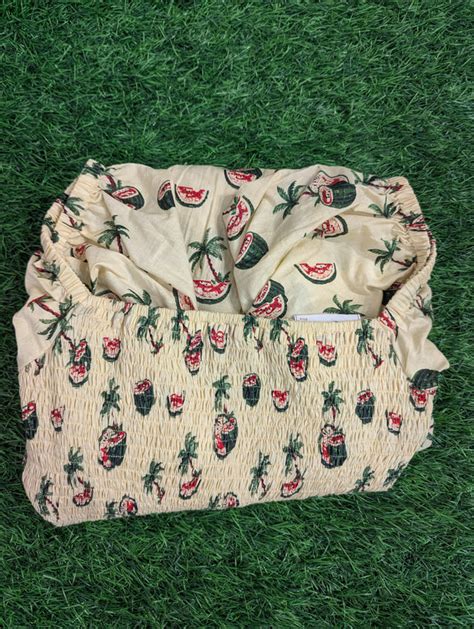 Cotton Printed Kurthi | Light Yellow Coconut Print (5) – DEEPTHI GANESH ...