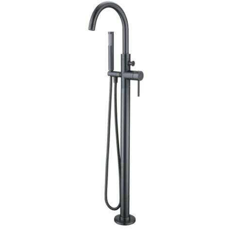 Bridgepoint - BP11- Gun Metal Floor Mounted Bath Mixer