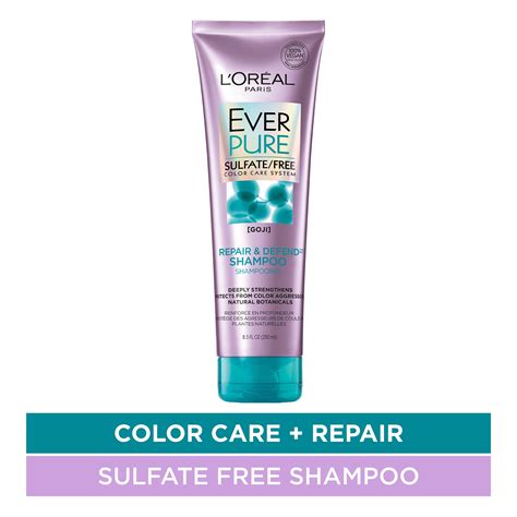 L'Oreal Paris EverPure Repair & Defend Sulfate Free Shampoo, Damaged ...