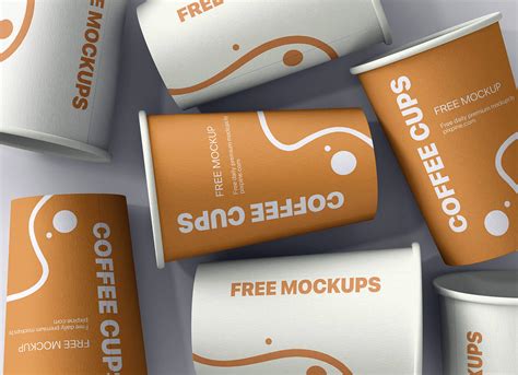 Free Paper Coffee Cups Mockup PSD - Good Mockups
