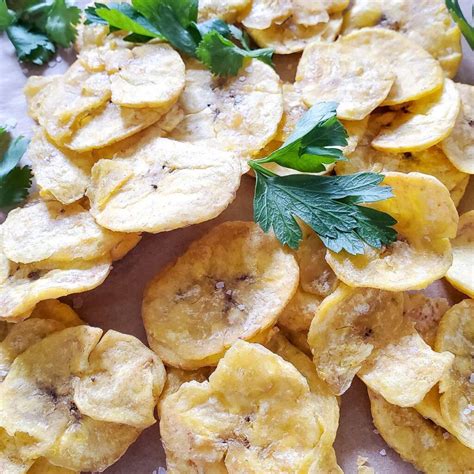 Easy air fryer plantain chips (platano chips) | Cocina Republic
