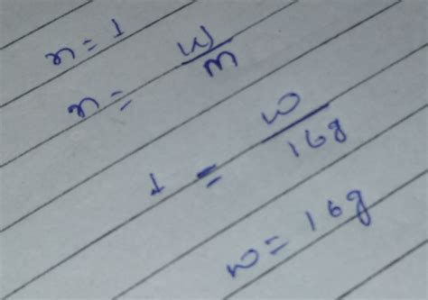 what is the mass of 1 mole of Oxygen atoms? - Brainly.in