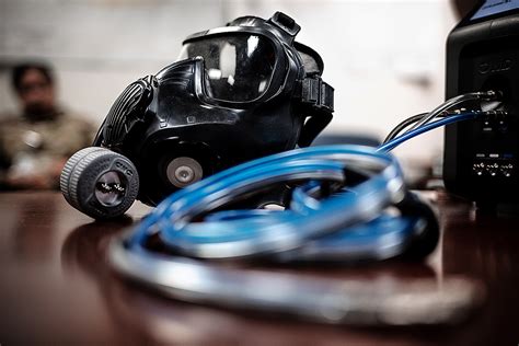 87th MDG welcomes automated gas mask fit test > Air Force Medical ...