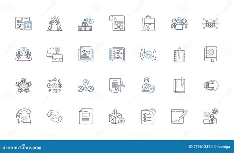 Capital Markets Line Icons Collection. Stocks, Bonds, Trading ...