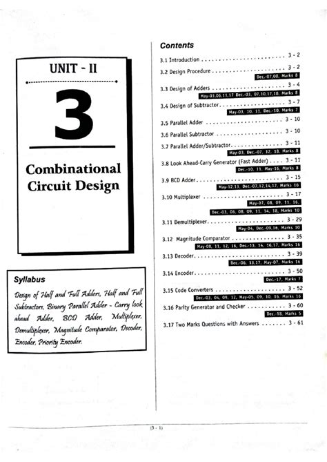 ADIC-Unit-2: Combinational Circuit Design Lecture Notes and Exercises ...