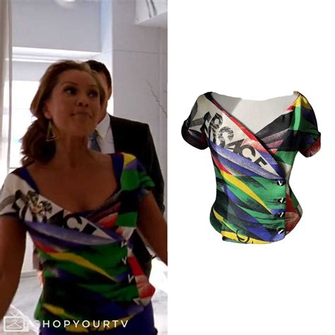 Ugly Betty: Season 3 Episode 9 Wilhelmina’s Off Shoulder Printed Top ...