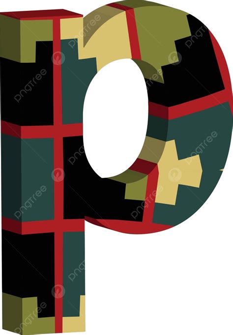 3d Font Letter P Graphic Design Blocks Vector, Graphic, Design, Blocks PNG and Vector with ...