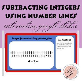 Image result for Subtracting Integers Using a Number Line