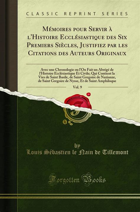 Buy Mémoires Pour Servir À l'Histoire Ecclésiastique Des Six Premiers ...