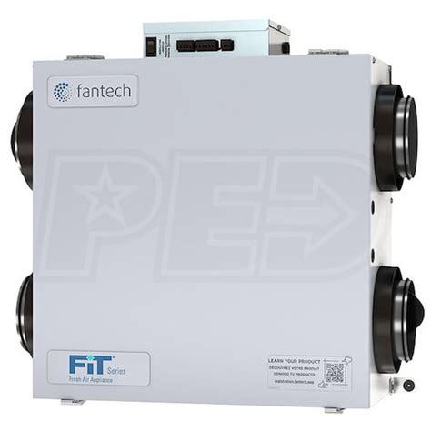 Fantech Fit® - 106 CFM - Low Profile Energy Recovery Ventilator (ERV ...