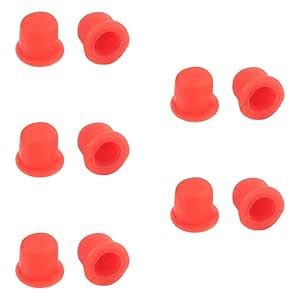 Fielect M10 Flange Mounted Tapered Caps Plug Red 50Pcs : Amazon.in ...