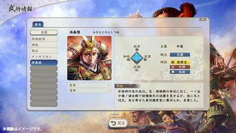 《信长之野望新生》特典武将名单介绍 特典武将图鉴介绍_游戏_智略_政务