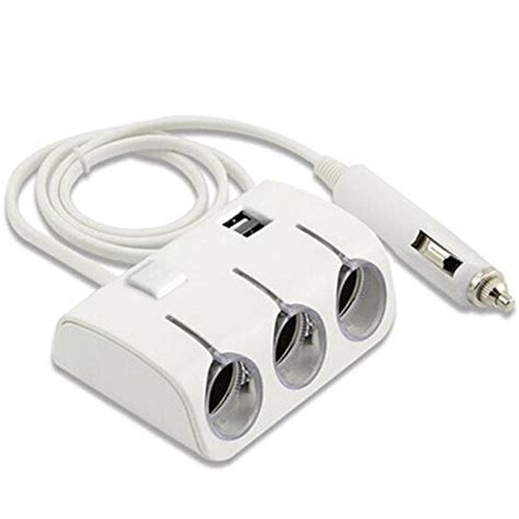 New 3 Way Auto Car Cigarette Sockets Lighter Adapter Lighter Cigarette ...