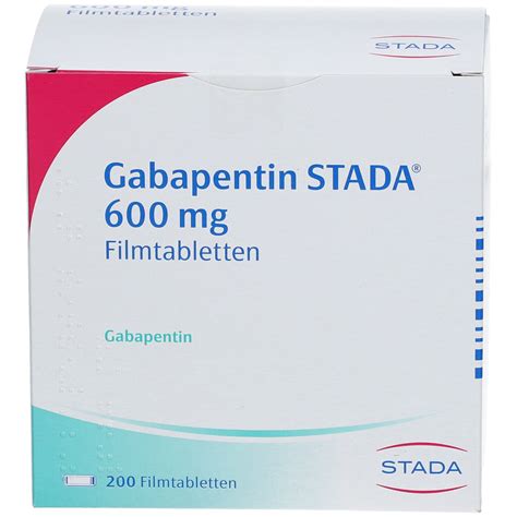 Gabapentin STADA® 600 mg 200 St mit dem E-Rezept kaufen - Shop Apotheke
