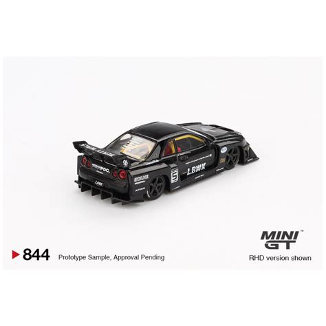Mini GT #844: Nissan LB-ER34 Super Silhouette SKYLINE Black 1:64 ...
