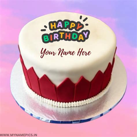 Write name on birthday cake and greeting card online