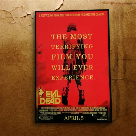 Evil Dead 2013 - Horror Movie Poster - Mounted XXL - weird aunty mildred