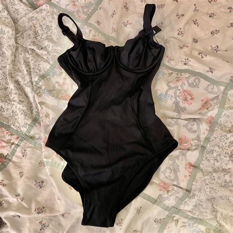 CORSET BATHING SUIT!!! size small never worn - Depop