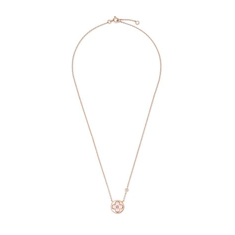 Color Blossom BB Sun Pendant, Pink Gold, Pink Mother-of-Pearl and ...