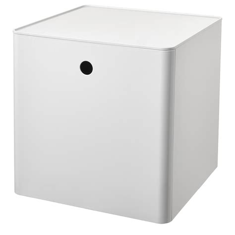 Buy KUGGIS storage box with lid, Paper & media boxes, white, 32x32x32 ...
