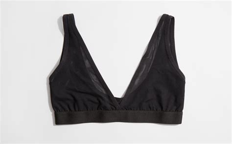 Land of Women Mesh Deep V Bra | Kindred Black
