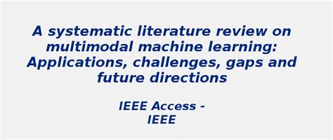 Systematic Literature Review On Multimodal Machine Learning | S-Logix
