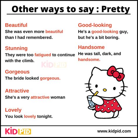 Synonyms Words with Examples - Kidpid