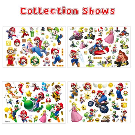 Buy Kilmila Cute Sonic Mixed Temporary Tattoos 12 Sheets（Mixed 3 in 1 ...