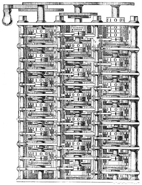 Babbages Difference Machine, 1864 by Print Collector