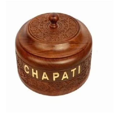 Wooden Casserole - Handicraft Wooden Bread Chapati Casserole ...