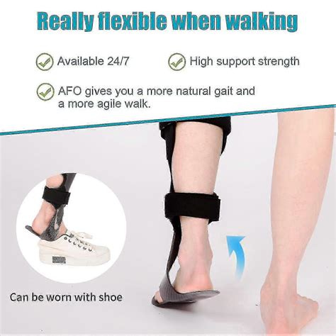 Brace Lightweight Ankle Foot Orthosis Foot Drop Brace Afo Rehabilitator For Drop Foot, Stroke, H ...