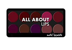 Buy All about Lip Palette with 10 Pigmented colors |Creamy Matte Finish ...