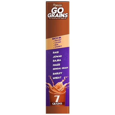 Manna Go Grains Multigrain Instant Drink Mix - For Growth & Immunity ...