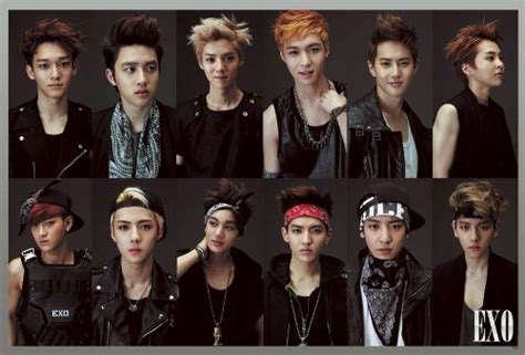 Buy O-7230 EXO Group "Exo the First Class" K-pop Music, Korean Boy Band ...