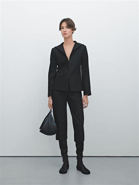 Pantalones de traje modernos para mujer - Massimo Dutti